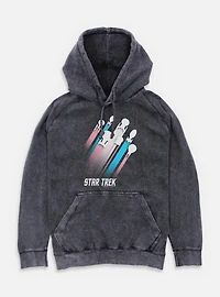 Star Trek Trans Pride Fleet Stripes Mineral Wash Hoodie
