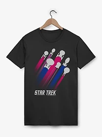 Star Trek Bisexual Pride Fleet Stripes T-Shirt