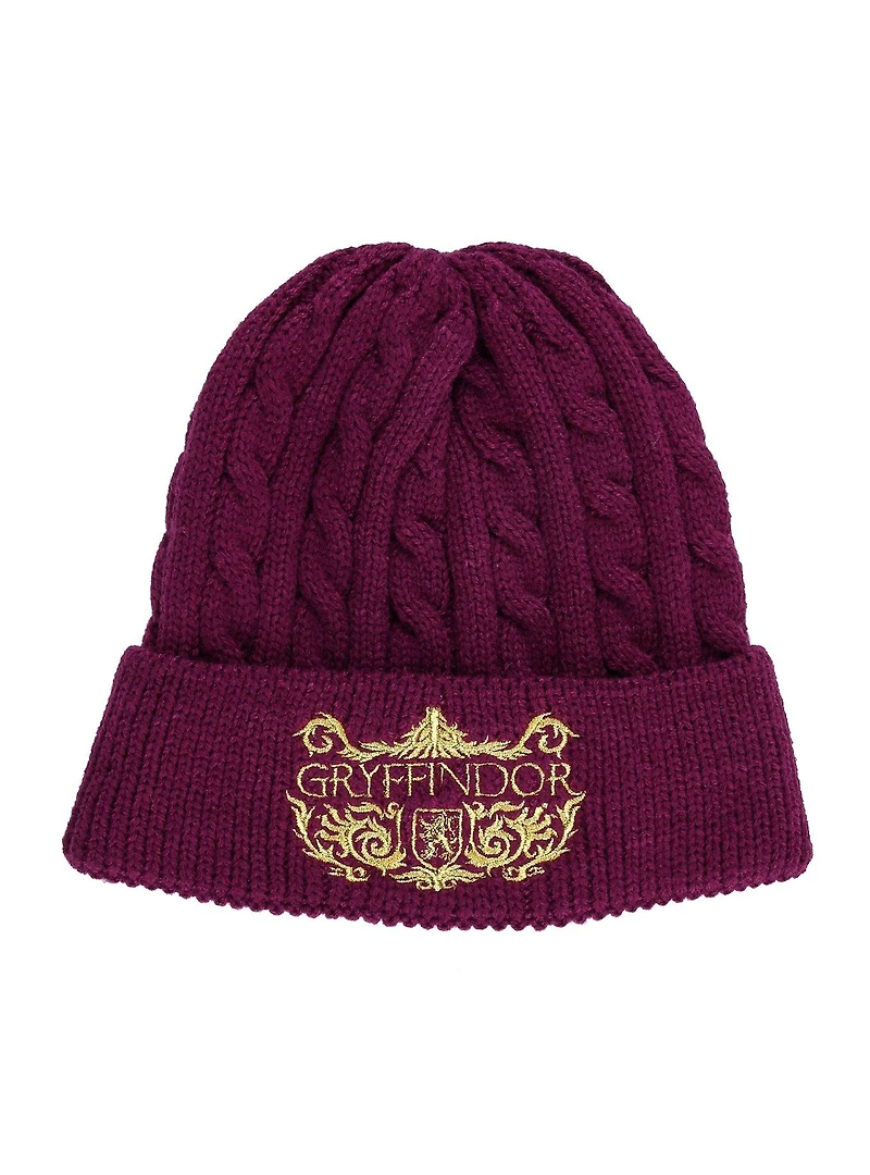 Harry Potter Gryffindor Cable Knit Beanie — BoxLunch Exclusive