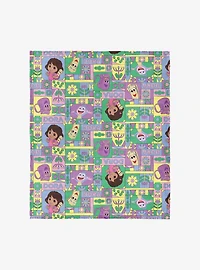 Dora The Explorer Dora and Friends Collage 50x60" Silk Touch Throw Blanket