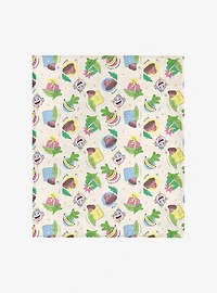 Dora The Explorer Boots Pattern 50x60" Silk Touch Throw Blanket