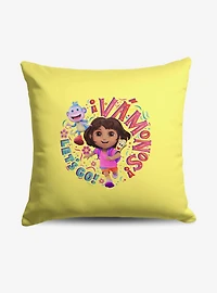 Dora The Explorer Vamos Let's Go Throw Pillow