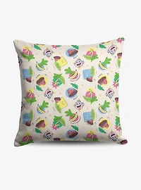 Dora The Explorer Boots Pattern Throw Pillow