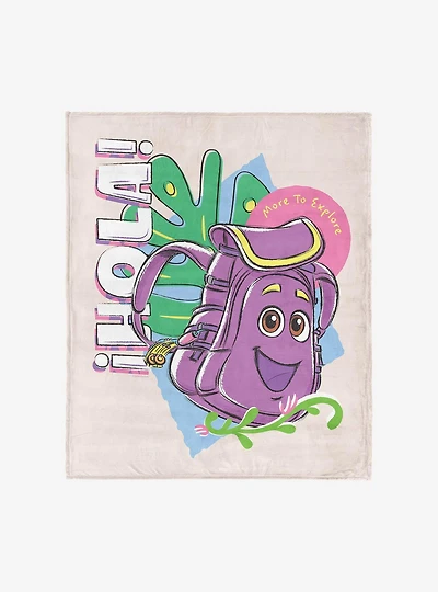 Dora The Explorer Hola Backpack 40x50" Silk Touch Throw Blanket