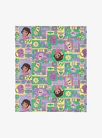 Dora The Explorer Dora and Friends Collage 40x50" Silk Touch Throw Blanket