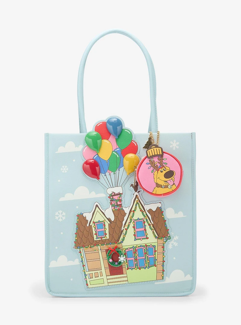 Disney Pixar Up Balloon House Holiday Tote Bag with Coin Purse - BoxLunch Exclusive