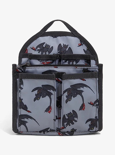 DreamWorks How To Train Your Dragon Toothless Allover Print Mini Backpack Organizer - BoxLunch Exclusive