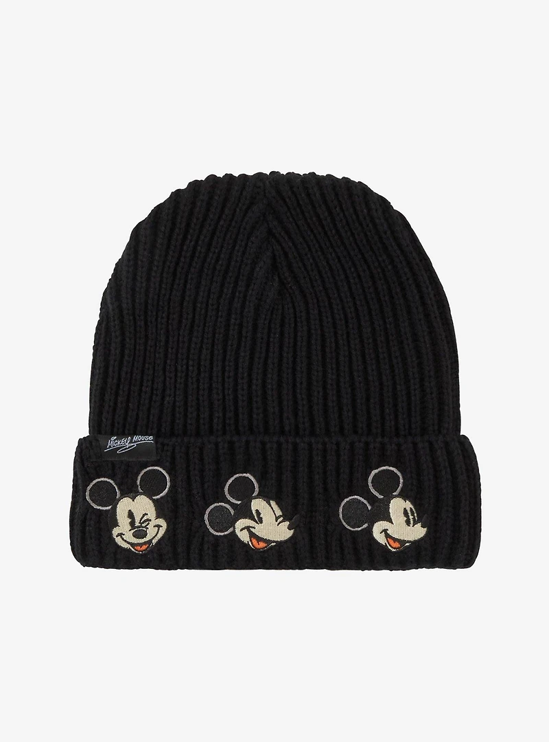 Disney Mickey Mouse Expressions Embroidered Beanie - BoxLunch Exclusive