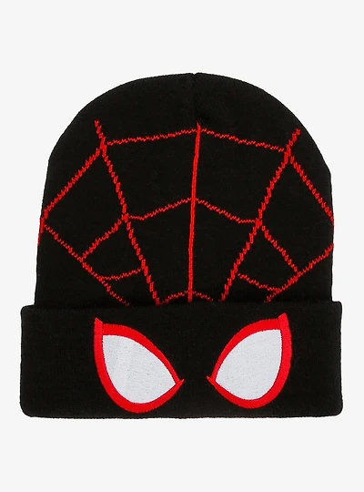 Marvel Spider-Man: Across the Spider-Verse Miles Morales Mask Beanie - BoxLunch Exclusive