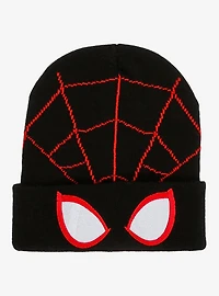Marvel Spider-Man: Across the Spider-Verse Miles Morales Mask Beanie - BoxLunch Exclusive