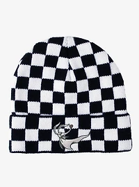 Disney The Nightmare Before Christmas Zero Checkered Beanie — BoxLunch Exclusive