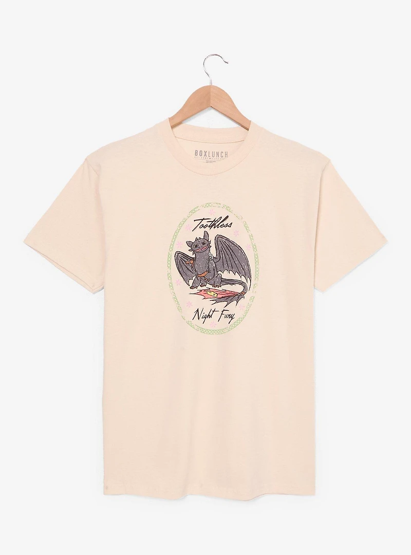 DreamWorks How To Train Your Dragon Toothless Doodle Portrait Women's T-Shirt - BoxLunch Exclusive
