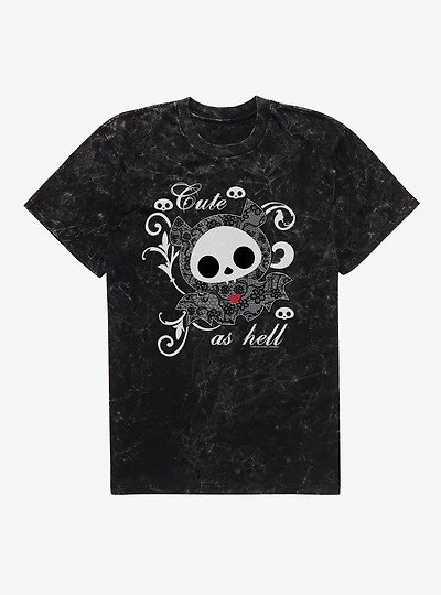 Skelanimals Diego Cute As Hell Mineral Wash T-Shirt