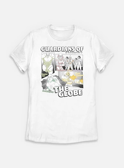 Invincible Comic Strip Guardians Of The Globe Womens T-Shirt