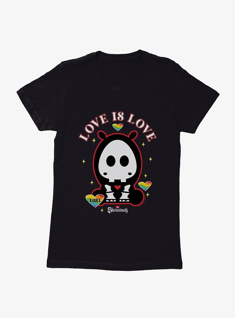 Skelanimals Thomas Love Is Womens T-Shirt