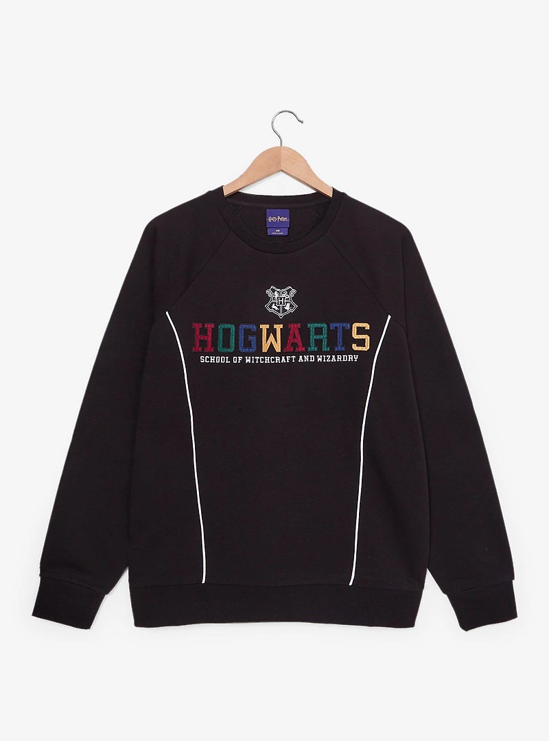 Harry Potter Hogwarts Multi-Color Title Crewneck - BoxLunch Exclusive