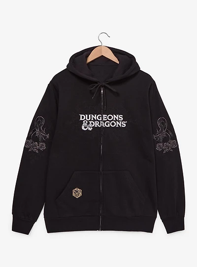 Dungeons & Dragons Embroidered Logo Zippered Hoodie - BoxLunch Exclusive