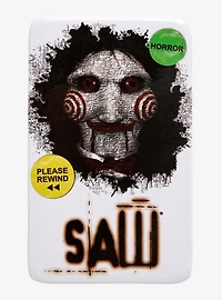 Saw VHS Tape Cover Rectangle Button Pin