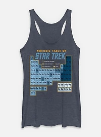 Star Trek Periodic Table Gold Womens Tank Top