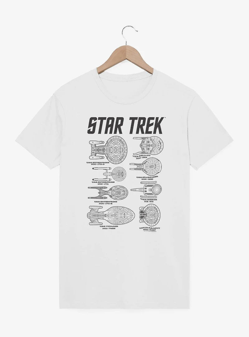 Star Trek Ships Of T-Shirt