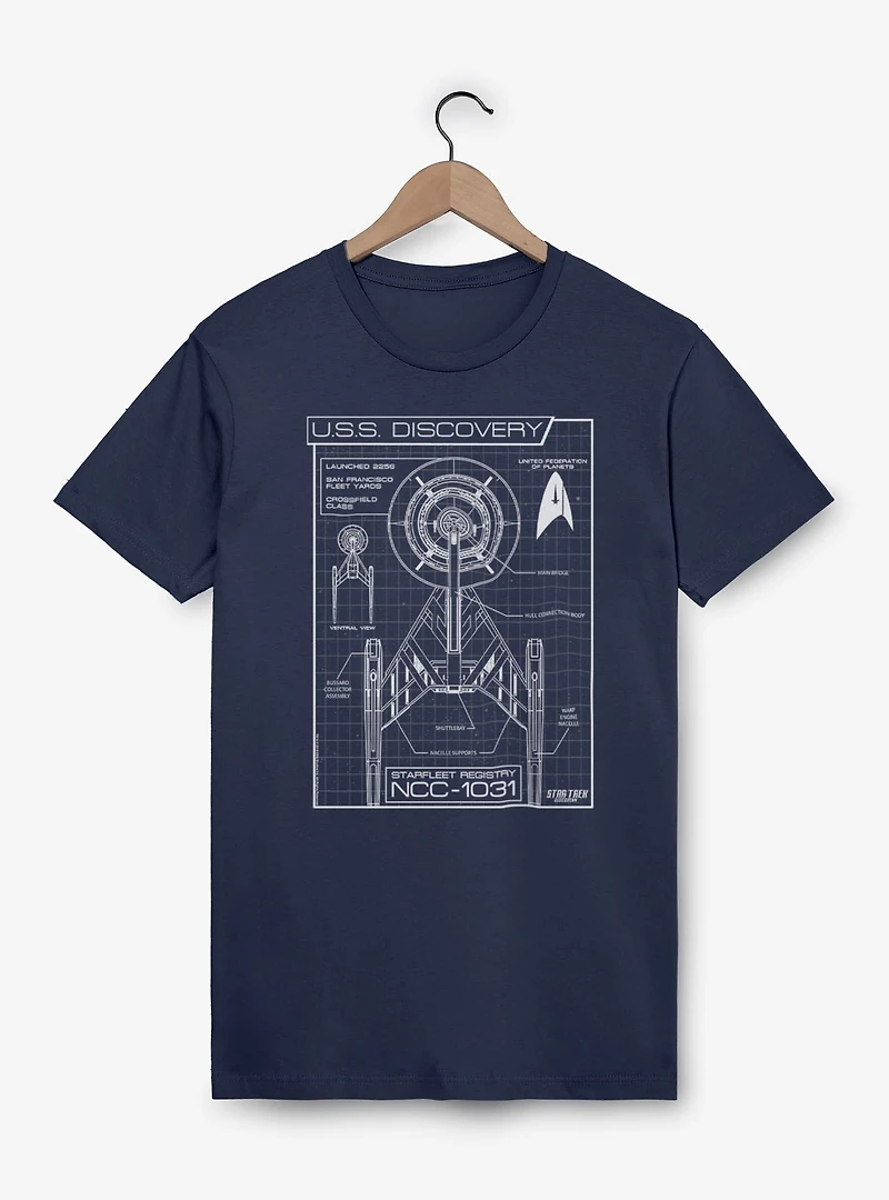 Star Trek Discovery Schematics T-Shirt