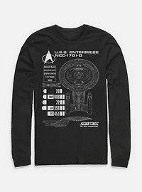 Star Trek Ship Schematics Long-Sleeve T-Shirt