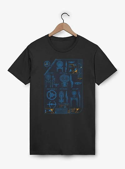 Star Trek Notable Vessels T-Shirt
