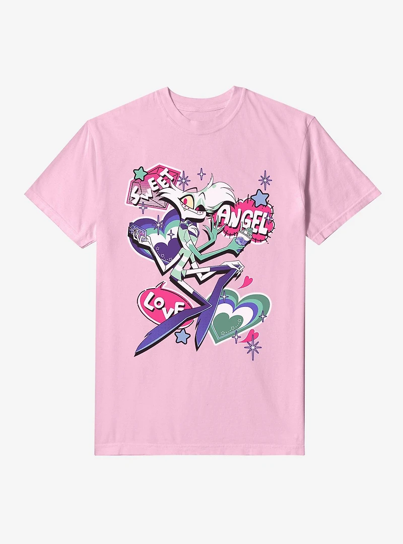 Hazbin Hotel Sweet Angel Love Dust Garment Dye T-Shirt