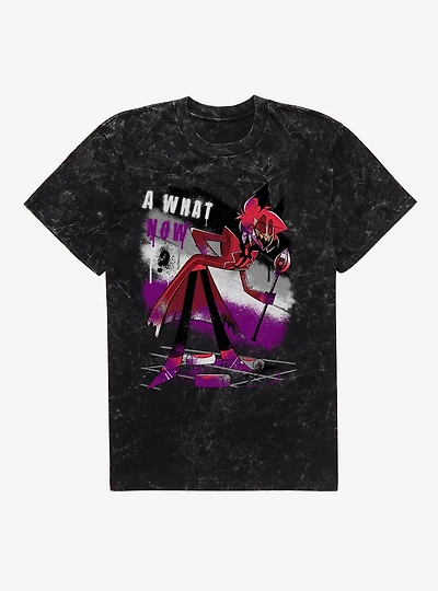 Hazbin Hotel Alastor What Now Mineral Wash T-Shirt