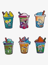 Nickelodeon Characters Boba Drinks Blind Box Enamel Pin - BoxLunch Exclusive
