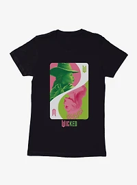 Wicked Elphaba Glinda Card Womens T-Shirt