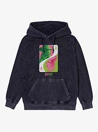 Wicked Elphaba Glinda Card Mineral Wash Hoodie
