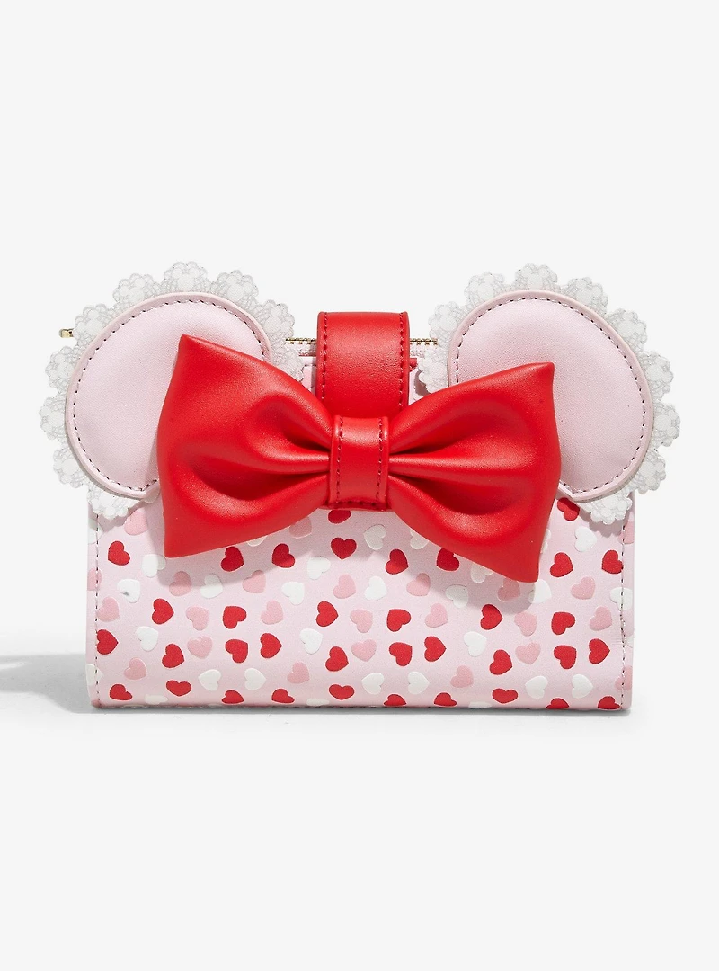 Loungefly Disney Minnie Mouse Valentine's Day Ears Chocolate Scented Wallet - BoxLunch Exclusive