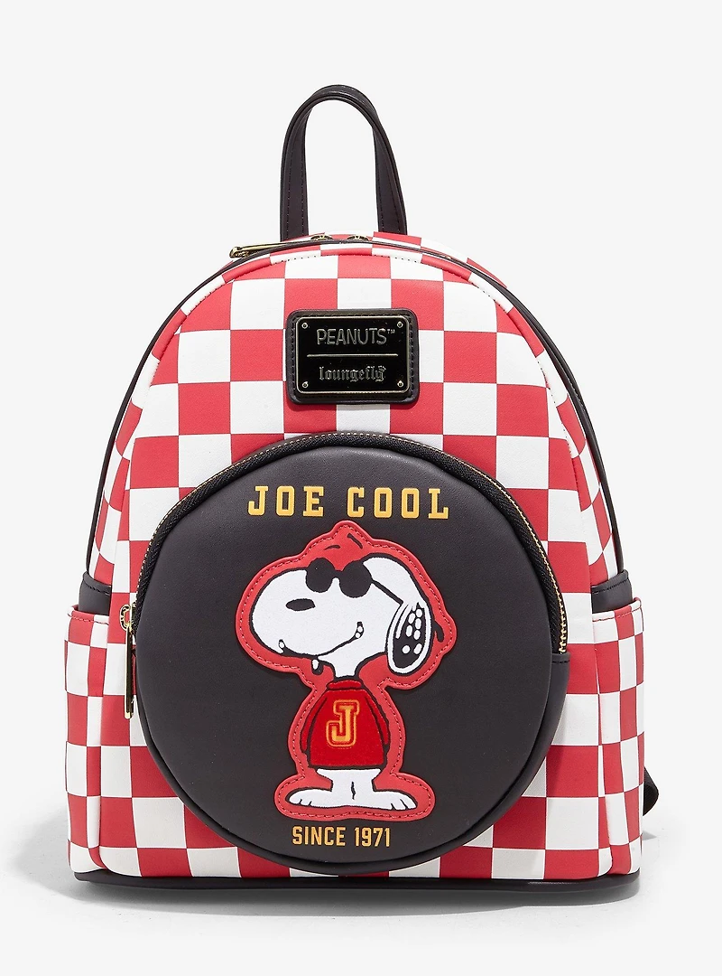 Loungefly Peanuts Snoopy Joe Cool Checkered Mini Backpack — BoxLunch Exclusive