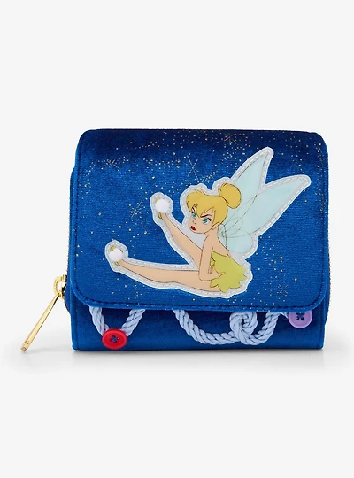 Loungefly Disney Peter Pan Tinker Bell Buttons Wallet - BoxLunch Exclusive