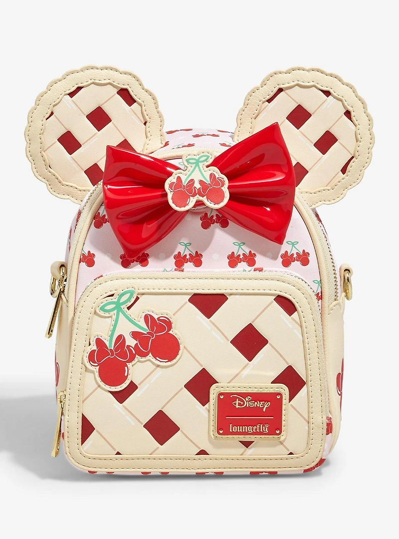 Loungefly Disney Minnie Mouse Cherry Pie Convertible Mini Backpack - BoxLunch Exclusive
