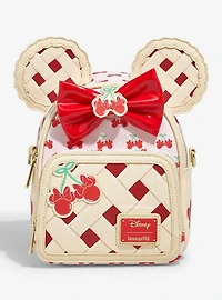 Loungefly Disney Minnie Mouse Cherry Pie Convertible Mini Backpack - BoxLunch Exclusive