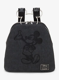 Loungefly Disney Mickey Mouse Figural Denim Mini Backpack - BoxLunch Exclusive