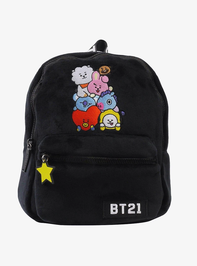 BT21 Tata Van Chimmy Cooky Shooky RJ Plush Mini Backpack