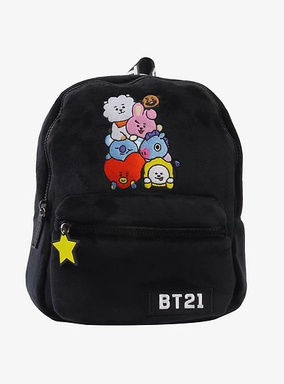 BT21 Tata Van Chimmy Cooky Shooky RJ Plush Mini Backpack