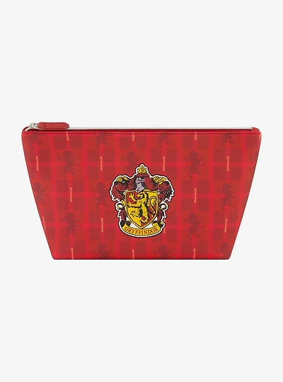 Harry Potter Gryffindor Plaid Cosmetic Travel Bag
