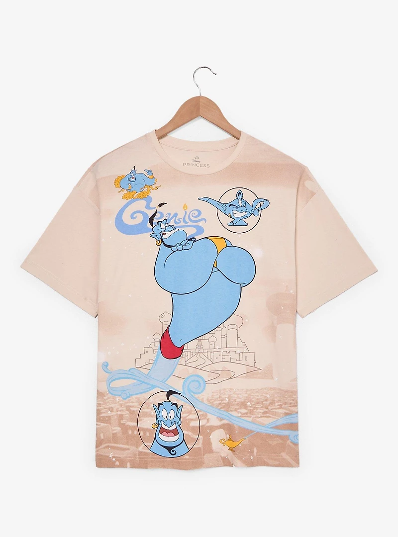 Disney Aladdin Genie Jumbo Print Women's T-Shirt - BoxLunch Exclusive