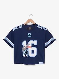 Disney Zootopia Judy Hopps Women's Cropped Football Jersey - BoxLunch Exclusive