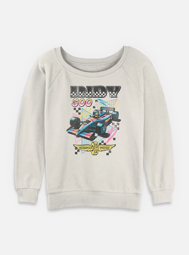 Indianapolis 500 90's Vibe Womens Slouchy Sweatshirt