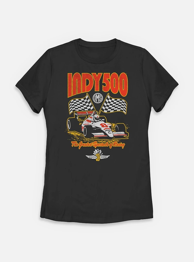 Indianapolis 500 Checkered Flags Racing Womens T-Shirt