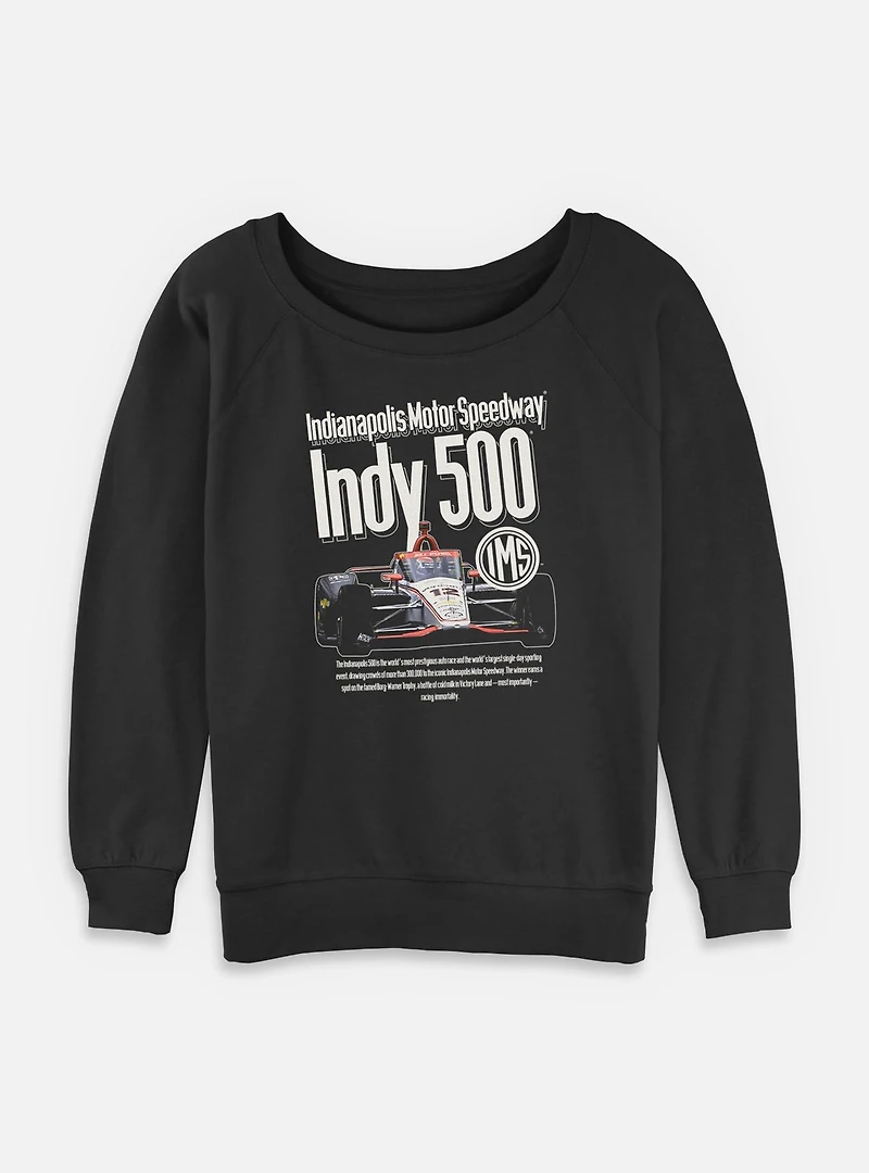 Indianapolis 500 Cover Ad Womens Slouchy Sweatshirt