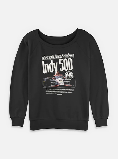 Indianapolis 500 Cover Ad Womens Slouchy Sweatshirt