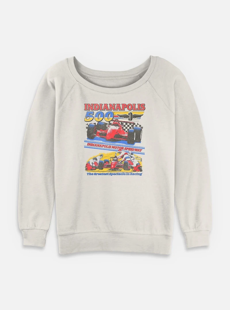 Indianapolis 500 Pit Stop Womens Slouchy Sweatshirt