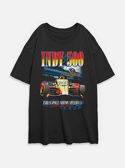 Indianapolis 500 Indy Crowd Womens Oversized T-Shirt