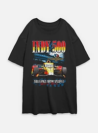 Indianapolis 500 Indy Crowd Womens Oversized T-Shirt